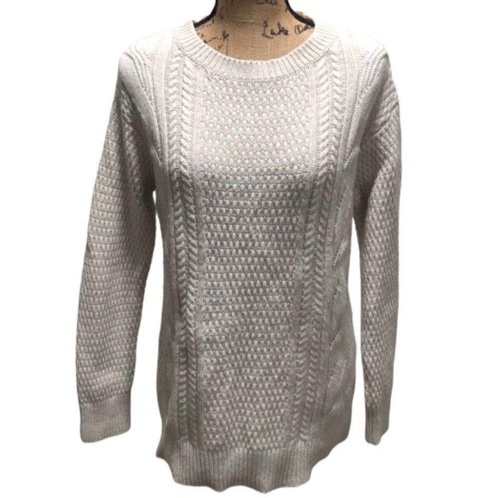 {Gap} Wool Blend Long Sleeve Crewneck Sweater